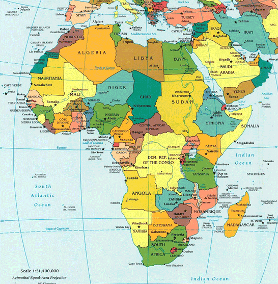 See the largest Map of Africa