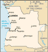 map of angola