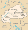 map of burkina faso