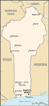 map of benin