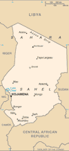 map of chad