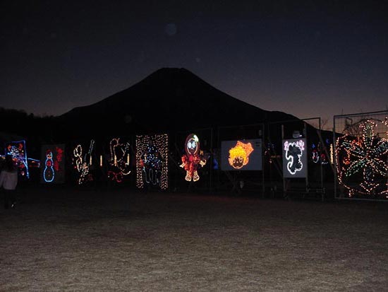 illumination of mt. fuji, mt. fuji got dressed-up