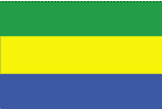 Gabonese national flag