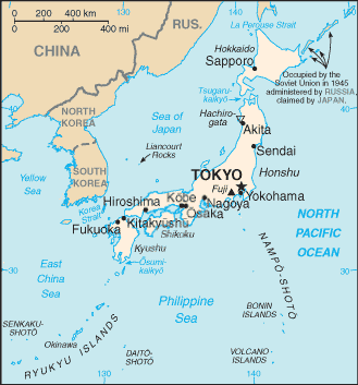 map of japan