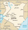 map of kenya