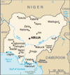 map of nigeria