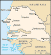 map of senegal