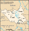 map of south sudan, southern sudan