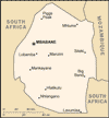 map of swaziland