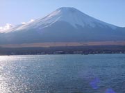 lake yamanakako showing mt fuji